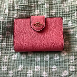 Coach Pink Leather Women's Wallet